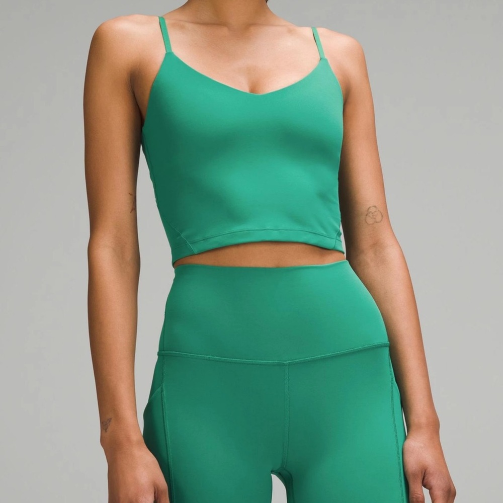 lululemon Align Cropped Cami Tank Top Cascadia Green